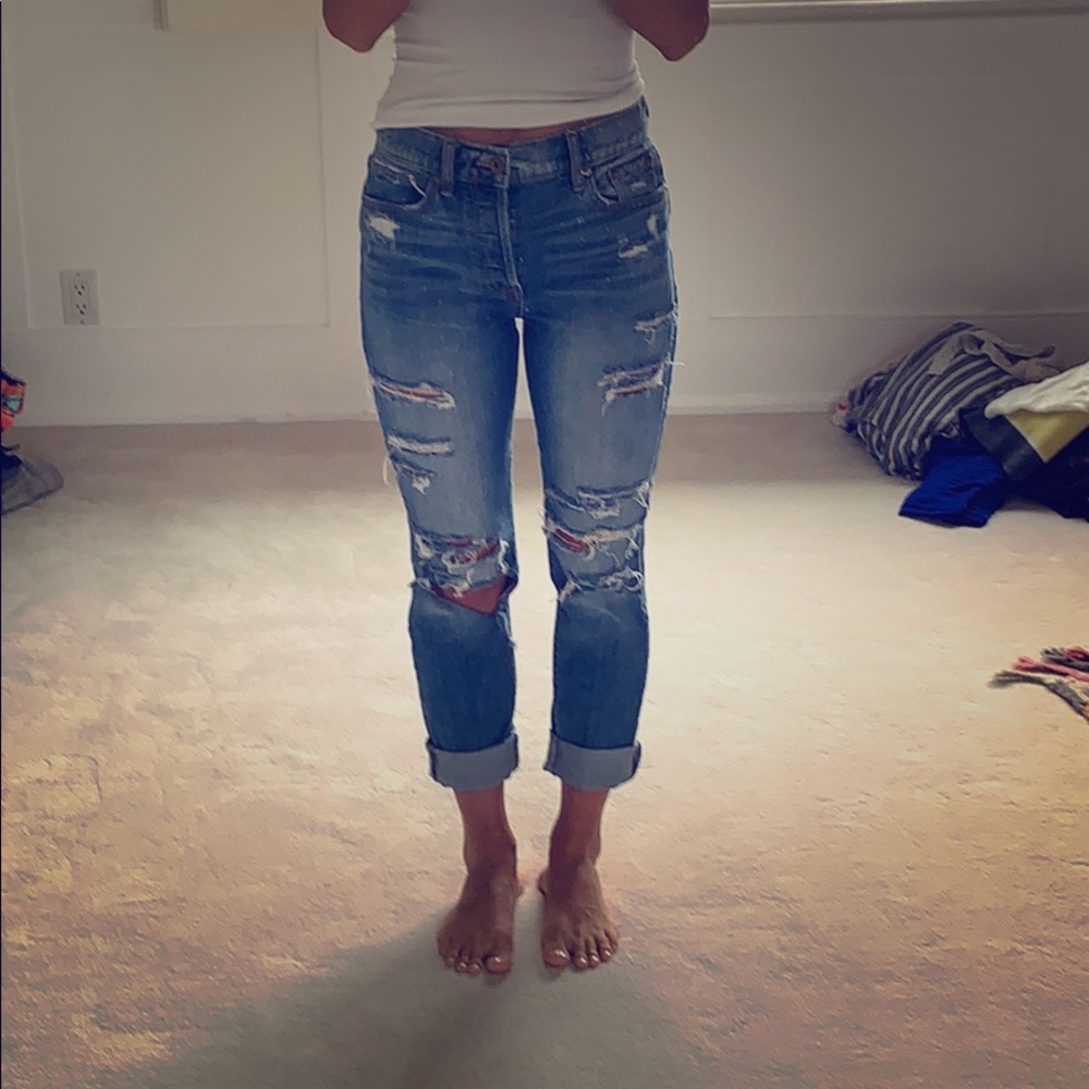 Pistola Distressed High-waist Jeans